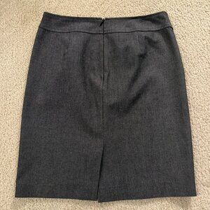 EUC BR Pencil Skirt, 4, Steel gray